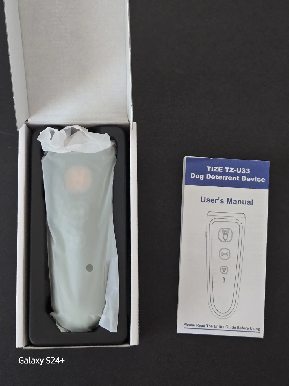 Dog Deterrent Device - White Compact Ultrasonic Trainer